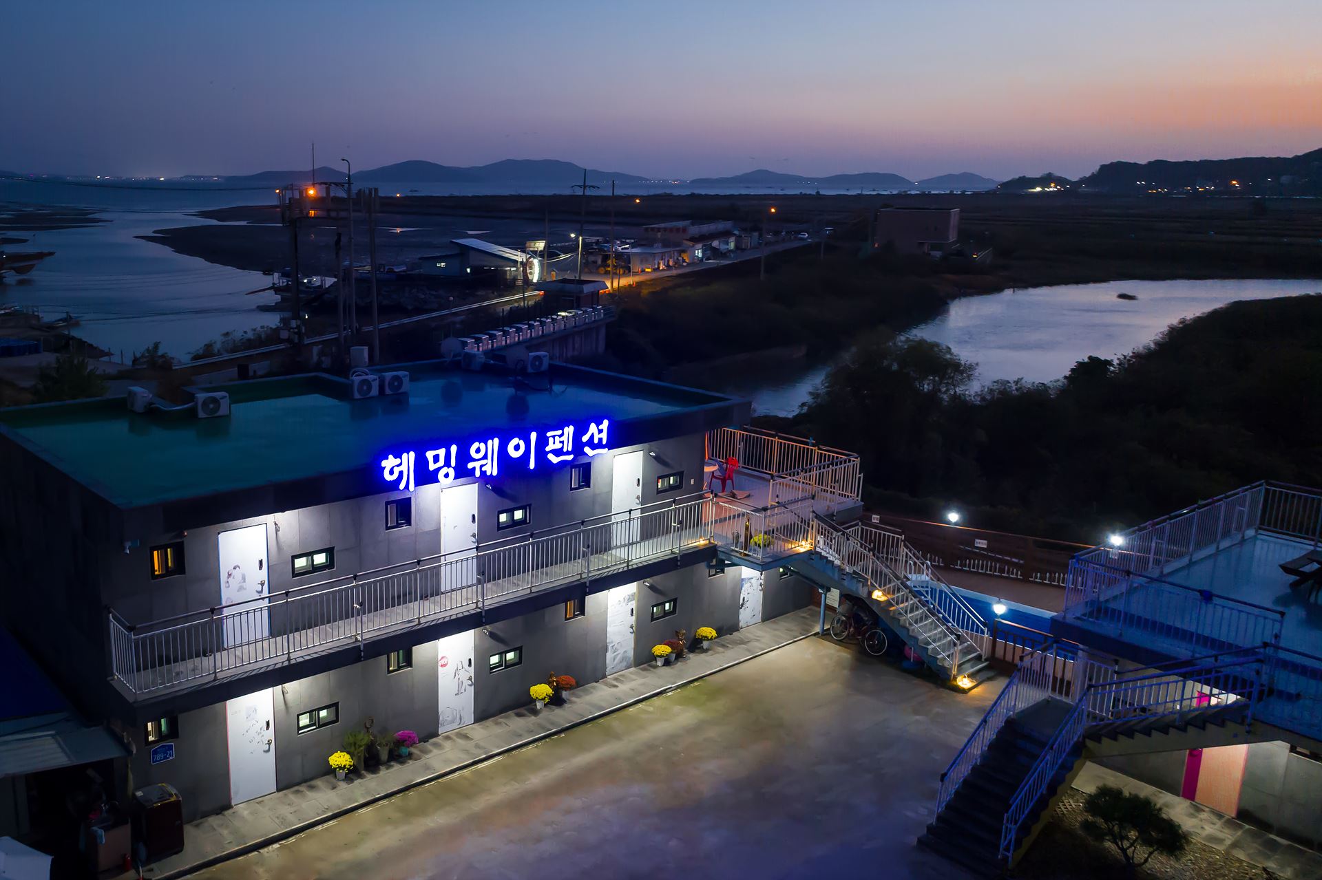 강화도 헤밍웨이스파펜션 항공 전경